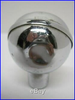Vintage FORT SCHUYLER Beer Ball Chrome Knob Tap Handle of the Utica Brewing Co