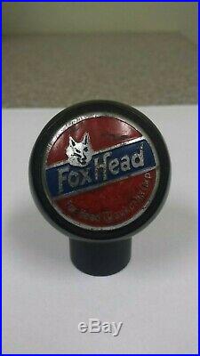 Vintage Fox Head Beer Ball Knob Tap Handle 1941 Waukesha, Wisconsin #1892