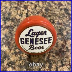 Vintage Genesee Lager Beer Ball Knob Tap Handle 1930'S Bakelite Rochester NY