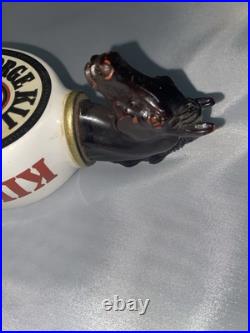 Vintage George Killians Irish Red Beer Tap Handle 12 With Horse Head Wooden
