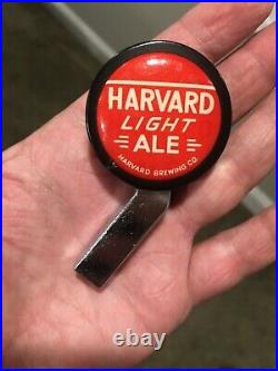 Vintage HARVARD LIGHT ALE Beer Ball Knob Tap Handle Lowell, MA Massachusetts