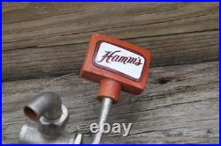 Vintage Hamms Beer Superior Beer Advertising Pump Tap Handle w Enamel Emblem