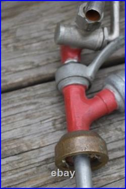 Vintage Hamms Beer Superior Beer Advertising Pump Tap Handle w Enamel Emblem