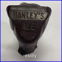 Vintage Hanley's Ale Beer Figural Bulldog Tap Handle