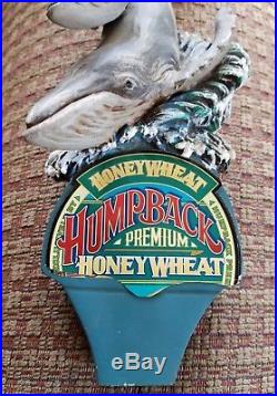 Vintage Humpback Honeywheat Lager Ale Tap Handle with Whale and Baby RARE