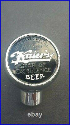 Vintage Kaier's Beer Ball Knob Tap Handle 1930's Pennsylvania