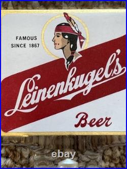 Vintage Leinenkuegel's Leinie's Lucite Acrylic Clear Beer Tap Handle Rare