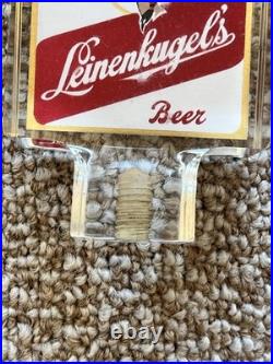 Vintage Leinenkuegel's Leinie's Lucite Acrylic Clear Beer Tap Handle Rare