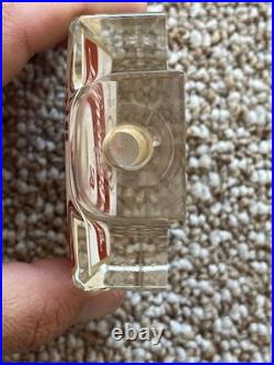 Vintage Leinenkuegel's Leinie's Lucite Acrylic Clear Beer Tap Handle Rare
