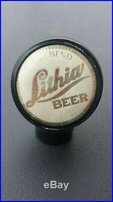 Vintage Lithia Beer Ball Knob Tap Handle 1940's West Bend, Wisconsin