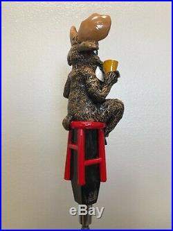 Vintage Main Str. Brewery BLUE EYED MOOSE Full 3D Tap Handle RARE/NEW condition
