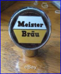 Vintage Meister Brau Beer Ball Tap Knob / Handle Peter Hand Brewing Chicago IL