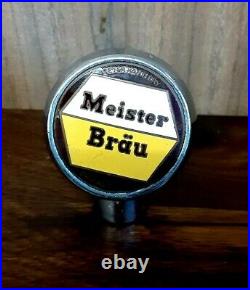 Vintage Meister Brau Beer Chrome Ball Knob Tap Handle
