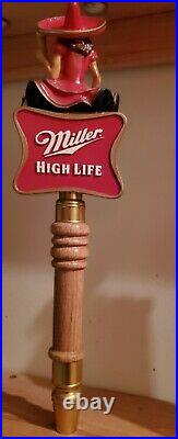 Vintage Miller High Life Girl On The Moon Beer Tap Handle