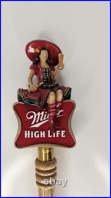 Vintage Miller High Life Tap Handle Girl on the Moon
