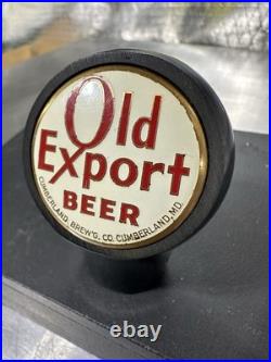 Vintage Old Export Beer Tap Handle Knob Ball Cumberland MD