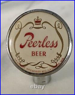 Vintage PEERLESS BEER BALL TAP KNOB HANDLE TAPPER LaCrosse Breweries Wisconsin