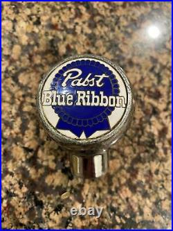 Vintage Pabst Blue Ribbon Blue Ball Knob Tap Handle 1930's Milwaukee, WI