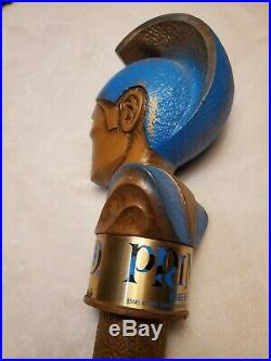 Vintage Rare! 1974 PRIMO BEER Blue Warrior with Head Dress TAP HANDLE