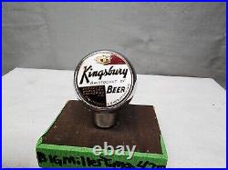 Vintage Rare Kingsbury Aristocrat Of Beers Tap Knob Ball Handle Wisconsin