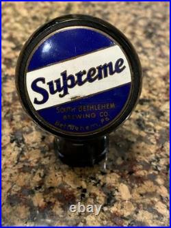 Vintage Supreme Beer Ball Knob Tap Handle 1930'S Bakelite South Bethlehem PA