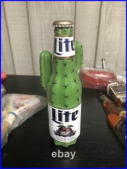 Vtg 1995 Miller Lite Beer 3-d Oasis High Life Cactus Tap Handle Tapper Knob