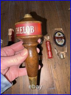 Vtg Anheuser Busch Beer Tap Handle Lot of 8 Acrylic Retro Keg Handle Michelob