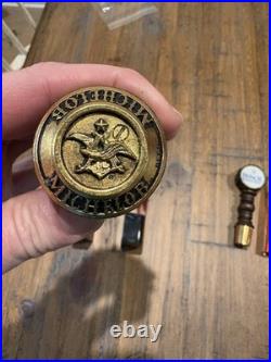 Vtg Anheuser Busch Beer Tap Handle Lot of 8 Acrylic Retro Keg Handle Michelob