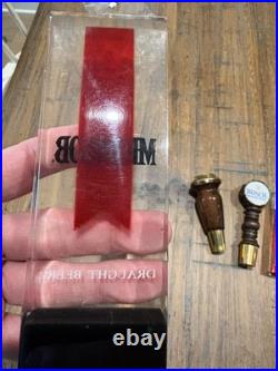 Vtg Anheuser Busch Beer Tap Handle Lot of 8 Acrylic Retro Keg Handle Michelob