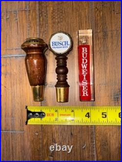 Vtg Anheuser Busch Beer Tap Handle Lot of 8 Acrylic Retro Keg Handle Michelob