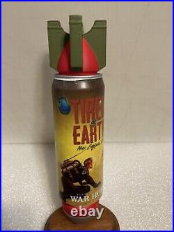 WAR HORSE BREWING TIRED OF EARTH NEIPA draft beer tap handle. NEW YORK