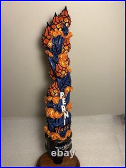 WICKED WEED BREWING PERNI-HAZE CRAFT draft beer tap handle. NORTH CAROLINA