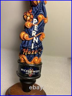 WICKED WEED BREWING PERNI-HAZE CRAFT draft beer tap handle. NORTH CAROLINA