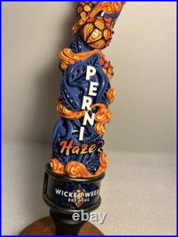 WICKED WEED BREWING PERNI-HAZE CRAFT draft beer tap handle. NORTH CAROLINA