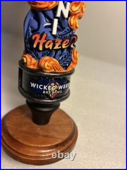WICKED WEED BREWING PERNI-HAZE CRAFT draft beer tap handle. NORTH CAROLINA