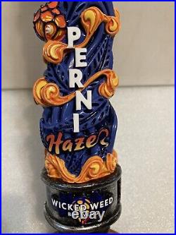 WICKED WEED PERNIHAZE HOP FUNK draft beer tap handle. NORTH CAROLINA