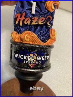 WICKED WEED PERNIHAZE HOP FUNK draft beer tap handle. NORTH CAROLINA