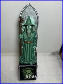 WIDOWMAKER BREWING SUPREME GREEN WIZARD draft beer tap handle. MASSACHUSETTS