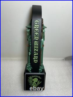 WIDOWMAKER BREWING SUPREME GREEN WIZARD draft beer tap handle. MASSACHUSETTS