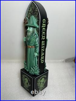 WIDOWMAKER BREWING SUPREME GREEN WIZARD draft beer tap handle. MASSACHUSETTS