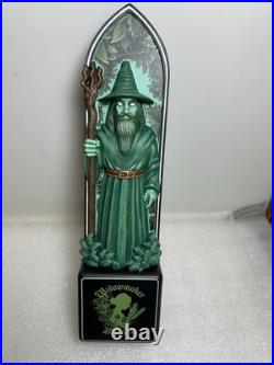 WIDOWMAKER BREWING SUPREME GREEN WIZARD draft beer tap handle. MASSACHUSETTS