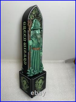 WIDOWMAKER BREWING SUPREME GREEN WIZARD draft beer tap handle. MASSACHUSETTS
