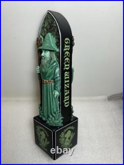 WIDOWMAKER BREWING SUPREME GREEN WIZARD draft beer tap handle. MASSACHUSETTS