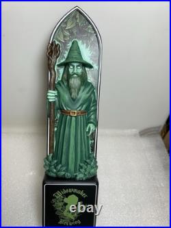 WIDOWMAKER BREWING SUPREME GREEN WIZARD draft beer tap handle. MASSACHUSETTS