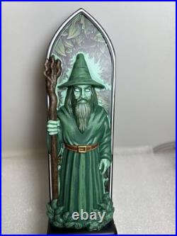 WIDOWMAKER BREWING SUPREME GREEN WIZARD draft beer tap handle. MASSACHUSETTS