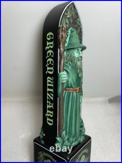 WIDOWMAKER BREWING SUPREME GREEN WIZARD draft beer tap handle. MASSACHUSETTS