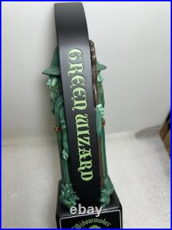 WIDOWMAKER BREWING SUPREME GREEN WIZARD draft beer tap handle. MASSACHUSETTS