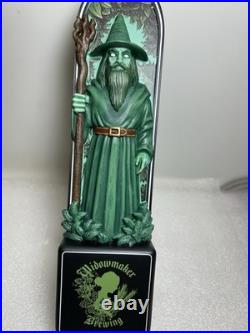 WIDOWMAKER BREWING SUPREME GREEN WIZARD draft beer tap handle. MASSACHUSETTS
