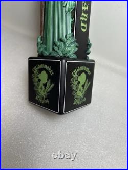 WIDOWMAKER BREWING SUPREME GREEN WIZARD draft beer tap handle. MASSACHUSETTS