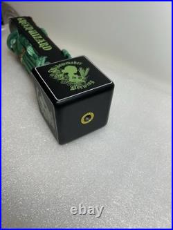WIDOWMAKER BREWING SUPREME GREEN WIZARD draft beer tap handle. MASSACHUSETTS
